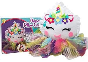Ruckus Kids Unicorn Pillow Kit – Cute Colorful Fleece Knot Pillow Kit ...