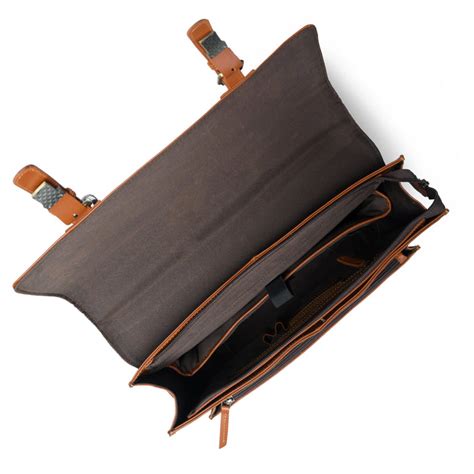 Denver Office Leather Briefcase | Executive Laptop Messenger Bag | MT ...