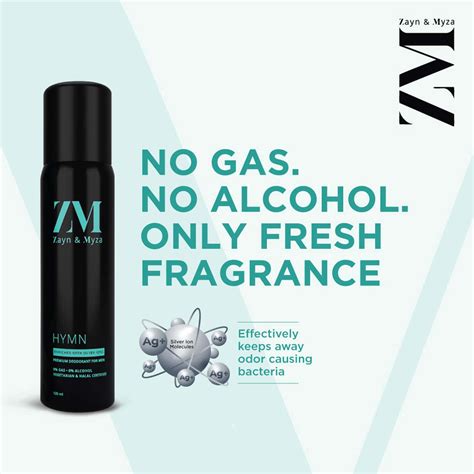 Buy ZM ZAYN & MYZA HYMN NO ALCOHOL BODY SPRAY FOR MEN 120 ML Online ...
