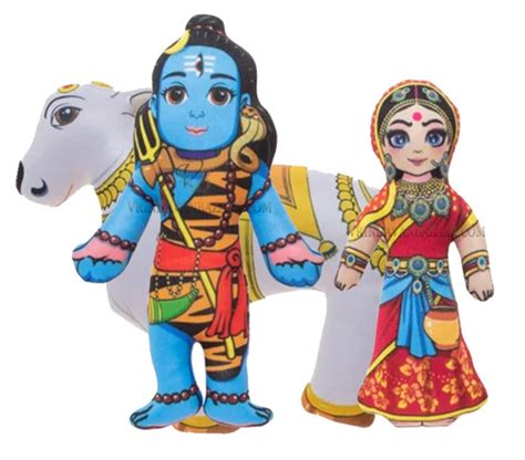 Buy Lord Shiva With Parvati Mataji Soft Toy Online in India - Etsy
