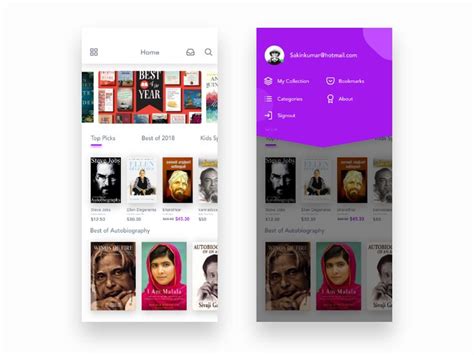 Image result for Book Reader App UI/UX