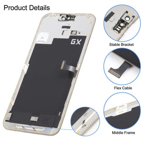 OLED Display Screen for Apple iPhone 15 Pro Max Folder Combo GX - – EGFix