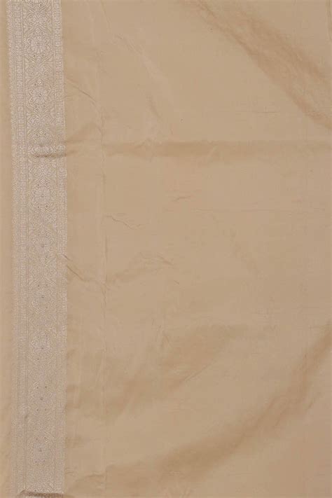 Banarasi Silk Cream Saree – Kalanjali