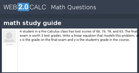 Math Study Guide 的图像结果
