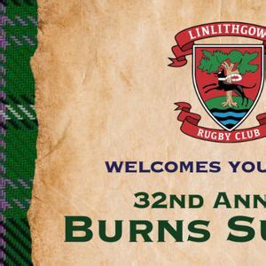 Burns Supper 2025, Mains Park, 42 Mains Road, Linlithgow, Grangemouth ...
