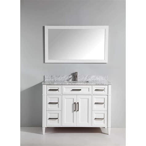 Vanity Art 48 Inch Single Sink Bathroom Vanity Set Carrara | Desertcart ...