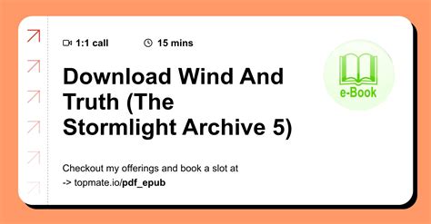 Download Wind And Truth (The Stormlight Archive 5) with PDF & Epub