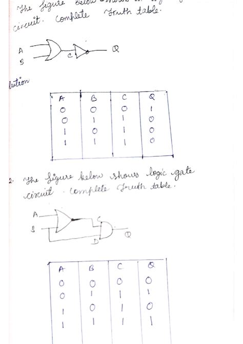 Assignment coa - n The figure 00 circuit. complete Truth table. A Q C B ...