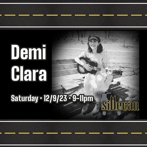 DEMI CLARA @ SIDECAR, Sidecar Supper Club & Beer Garden, Saint Charles ...
