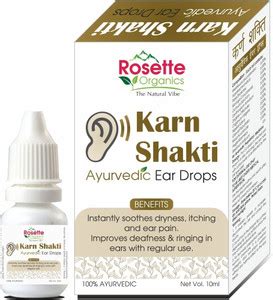 rosette organics Karn Shakti Ayurvedic Ear Drops, Ear Wax Removal, Ear ...