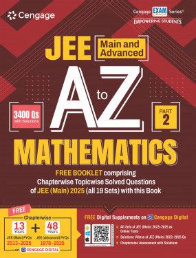 JEE (Main and Advanced) A to Z Mathematics (Part 2) book by Cengage ...