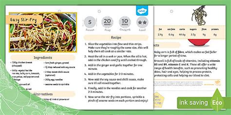 Easy Stir-Fry Recipe | Twinkl Yum (teacher made) - Twinkl