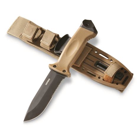 Gerber LMF II Infantry Fixed Blade Combat Knife, Brown - 703471 ...