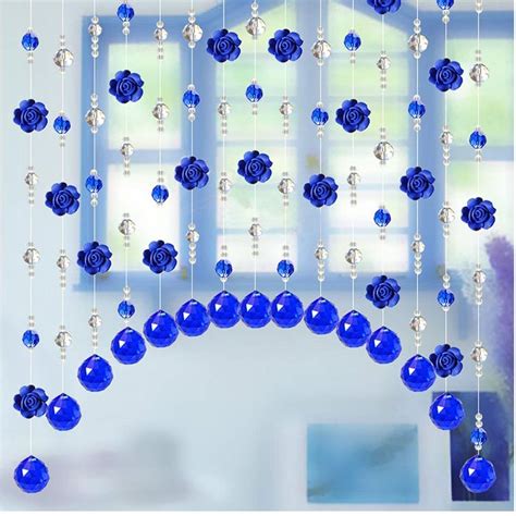 Buy Rasmy Home Decors Customized Crystal Beads Curtain- Window Curtain ...