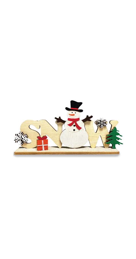 Wooden Snow Table Top Deco | Our Crafts | Crafters Collection