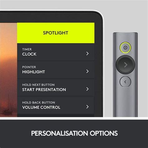 Logitech Spotlight 2.4 GHz and Bluetooth, USB-Receiver, Laser Pointer ...