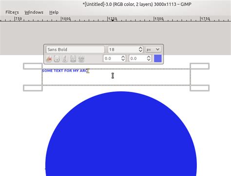 Using Text in GIMP 的图像结果