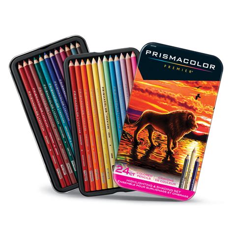 Prismacolor Premier Thick Core Colored Pencil Set, 24-Pencil Set ...