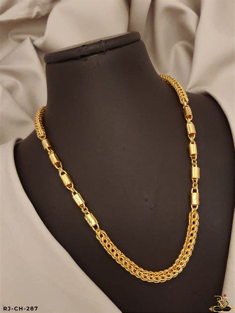 Golden Grace and Luxurious Gold Plated Kadi Chain for Men's-CH-287 ...