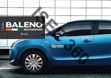 ISEE 360® Suzuki Baleno Sticker for Car Exterior Door Sides Windows ...