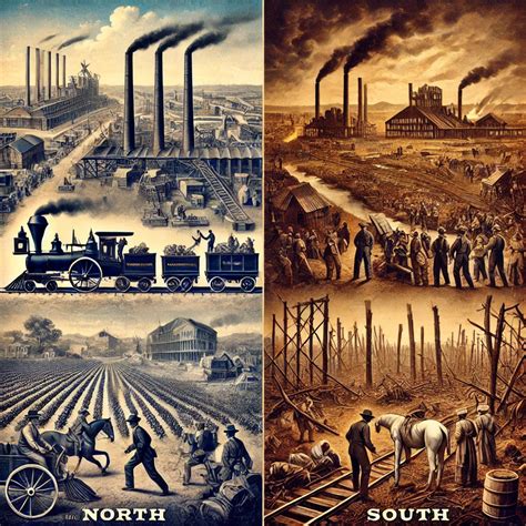Unraveling the Civil War's Economic Divide: North vs. South Industrial ...