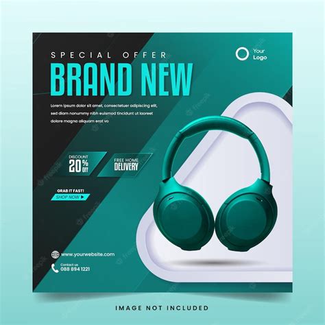 Gadget promotion banner template | Premium Vector