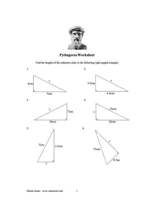 48 Pythagorean Theorem Worksheet with Answers [Word + PDF]