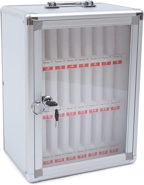 Aluminum Alloy Lock Box - Cell Phone Storage Cabinet with Safety Lock ...