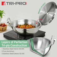 Bergner Tripro Triply 5 Pcs Cookware Set - Induction Bottom