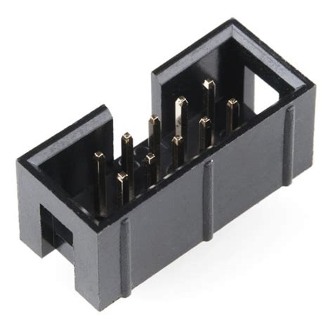 Buy Shrouded Header 2x5 Pin, IDC Connector 10 Pin, BOX Header Online At ...