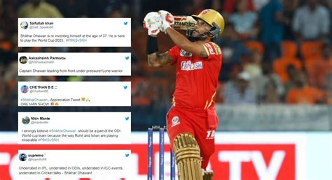 "He is here to play the World Cup" - Twitter erupts after Shikhar ...
