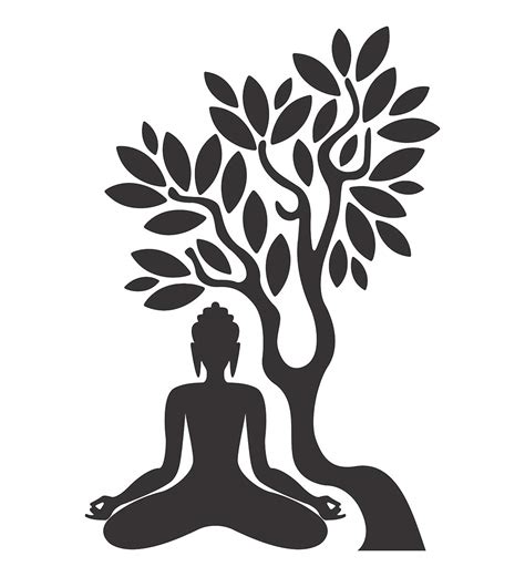 Wallstick Tree with Yoga wallstickers (Vinyl 85 cm x 60 cm) : Amazon.in ...