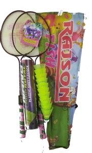 rk son Racket & Nano 10 Piece Shuttlecock Plastic Combo Pack New n ...