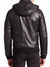 Image result for Black Hooded Jacket