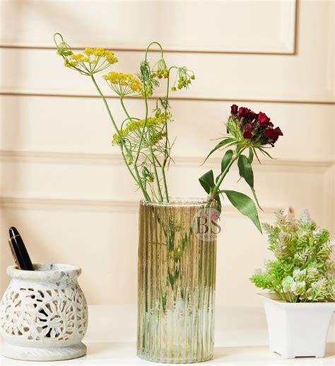Buy Bs amor Glass Cylinder Vases 6.3 Inch Tall - Multi-use: Pillar ...