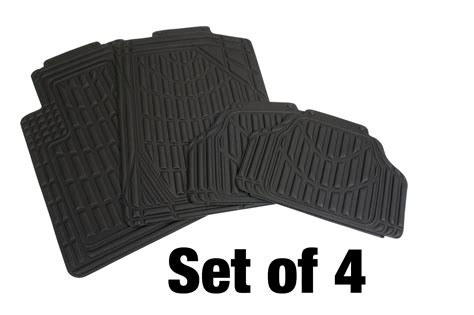 Eurow Universal Cut-to-Fit Car Floor Mats – 4-piece Set