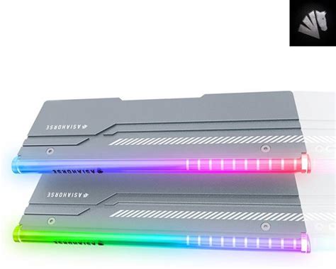 AsiaHorse Gaming A-RGB RAM HEATSINK (SILVER) For DDR3/DDR4/DDR5 Memory ...