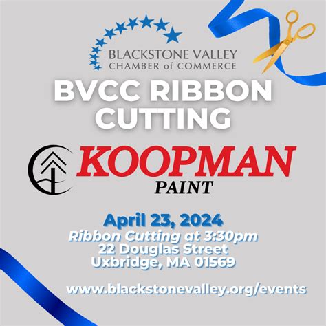 Koopman Lumber & Hardware Uxbridge Paint Ribbon Cutting - Blackstone ...