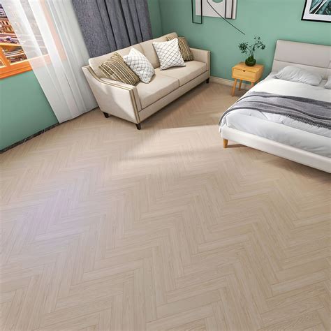 Anti-Slip Backing Matte Vinyl Tile Flooring with Peel and Stick ...