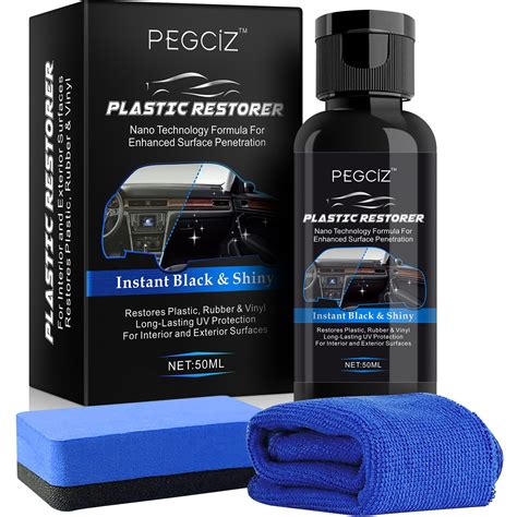 HUNELAER Car Plastic Restorer Interior Scratch Remover Plastics Polish Plastic Coating Agent ...