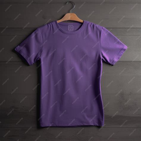 Premium AI Image | Purple Tshirt Mockup on dynamic plain background ...