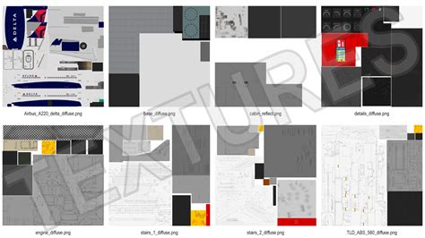 3D Airbus Delta with Passenger Boarding Stairs Car Rigged for Cinema 4D ...