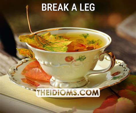 break a leg meaning, origin, example, sentence, etymology