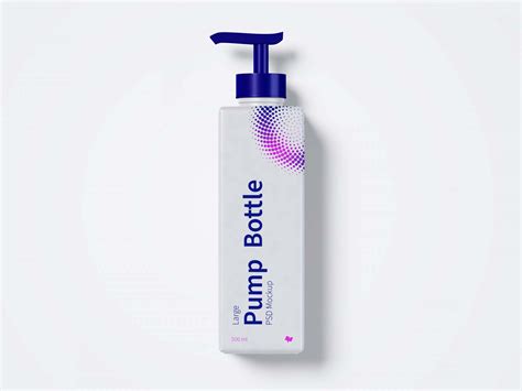Free Large Pump Bottle Mockup (PSD)