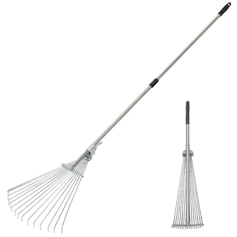 HASTHIP® Retractable Garden Leaf Rake - Foldable Gardening Rake For ...