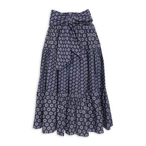 Geometric Print Belted Skirt (3113756) | Ginger Mary