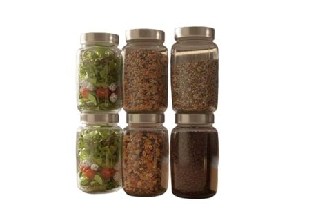 Buy CROCO JAR Airtight Dynamic Shape Glass Storage Jar | Premium ...