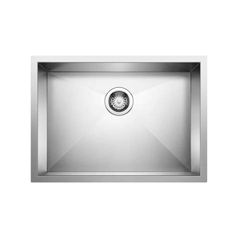 BLANCO 25"X18" QUATRUS U 1 BOWL UNDERMOUNT KITCHEN SINK - STAINLESS