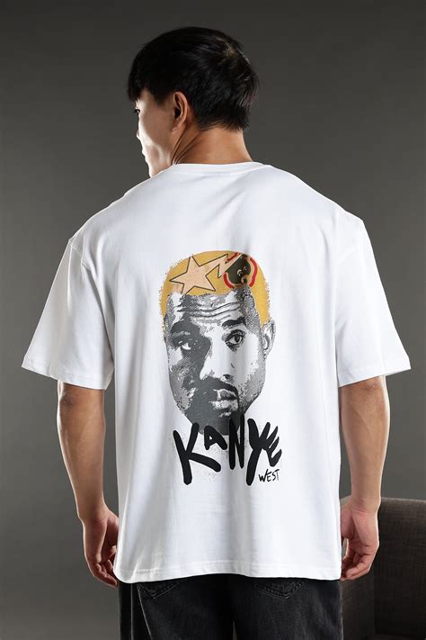 Kanye: White Oversized T-shirt – Eszett