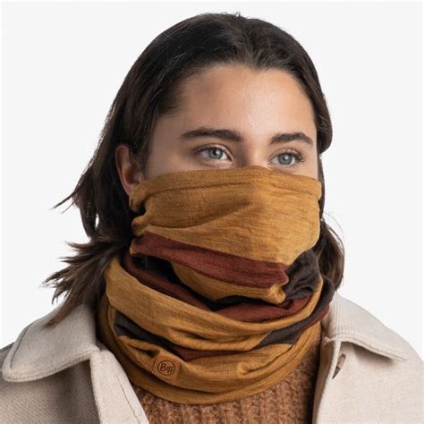 Buy Buff Unisex Yellow Wool Merino Move Mustard Gaiter (S) Online